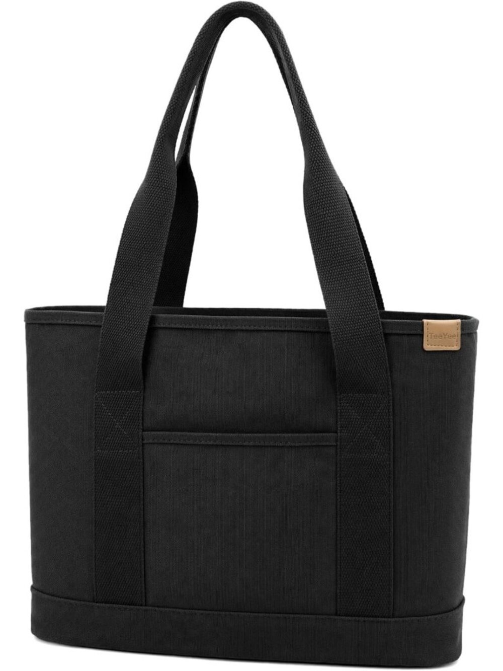 Stylish 16oz Canvas Tote Bag - Multi Pocket Work Bag for Women, Casual